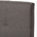 Baxton Studio Brookfield Modern and Contemporary Grey Fabric Upholstered Grid-tufting Queen Size Bed - BSOCF8747B-Grey-Queen