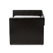 Baxton Studio Camino Modern and Contemporary Black Faux Leather Upholstered Daybed with Guest Trundle Bed - BSOCF8756-Black-Day Bed