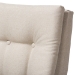 Baxton Studio Roxy Mid-Century Modern Walnut Wood Finishing and Light Beige Fabric Upholstered Button-Tufted High-Back Lounge Chair and Ottoman Set - BSOBBT5265-Light-Beige Set