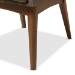 Baxton Studio Nexus Mid-Century Modern Walnut Wood Finishing and Gravel Fabric Upholstered Arm Chair (Set of 2) - BSOBBT5281-Gravel-CC-TH1308