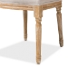 Baxton Studio Cadencia French Vintage Cottage Weathered Oak Finish Wood and Beige Fabric Upholstered Dining Side Chair - BSOTSF-9341B-Beige-DC