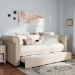 Baxton Studio Mabelle Modern and Contemporary Beige Fabric Trundle Daybed - BSOAshley-Beige-Daybed