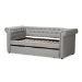 Baxton Studio Mabelle Modern and Contemporary Grey Fabric Trundle Daybed - BSOAshley-Grey-Daybed