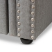 Baxton Studio Mabelle Modern and Contemporary Grey Fabric Trundle Daybed - BSOAshley-Grey-Daybed