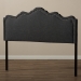 Baxton Studio Nadeen Modern and Contemporary Dark Grey Fabric King Size Headboard - BSOBBT6622-Dark Grey-King HB-H1217-20