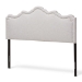 Baxton Studio Nadeen Modern and Contemporary Greyish Beige Fabric Full Size Headboard