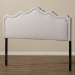 Baxton Studio Nadeen Modern and Contemporary Greyish Beige Fabric Full Size Headboard - BSOBBT6622-Greyish Beige-Full HB-H1217-14