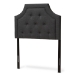 Baxton Studio Mars Modern and Contemporary Dark Grey Fabric Twin Size Headboard