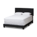 Baxton Studio Brookfield Modern and Contemporary Charcoal Grey Fabric King Size Bed