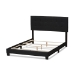 Baxton Studio Brookfield Modern and Contemporary Charcoal Grey Fabric King Size Bed - BSOCF8747B-Charcoal-King