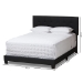 Baxton Studio Brookfield Modern and Contemporary Charcoal Grey Fabric King Size Bed - BSOCF8747B-Charcoal-King