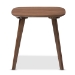 Baxton Studio Dahlia Mid-Century Modern Walnut Wood End Table - BSODahlia-Walnut-ET