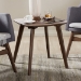 Baxton Studio Dahlia Mid-Century Modern Walnut Wood End Table - BSODahlia-Walnut-ET