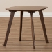 Baxton Studio Dahlia Mid-Century Modern Walnut Wood End Table - BSODahlia-Walnut-ET