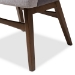 Baxton Studio Monte Mid-Century Modern Two-Tone Grey Fabric Armchair (Set of 2) - BSOMonte-Dark-Grey/Light-Grey-DC