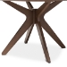 Baxton Studio Monte Mid-Century Modern Walnut Wood 47-Inch Round Dining Table - BSOMonte-Walnut-Round-DT