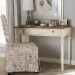 Baxton Studio Marquetterie French Provincial Weathered Oak and Whitewash Writing Desk - BSOPRL5VM(AR)/M B