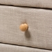 Baxton Studio Jonesy Mid-Century Beige Linen Upholstered 2-Drawer Nightstand - BSOBBT3140-Beige-NS-XD02