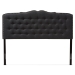 Baxton Studio Lucy Modern and Contemporary Dark Grey Fabric King Size Headboard - BSOBBT6625-Dark Grey-King HB-H1217-20