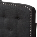 Baxton Studio Lucy Modern and Contemporary Dark Grey Fabric King Size Headboard - BSOBBT6625-Dark Grey-King HB-H1217-20