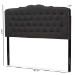 Baxton Studio Lucy Modern and Contemporary Dark Grey Fabric King Size Headboard - BSOBBT6625-Dark Grey-King HB-H1217-20