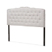 Baxton Studio Lucy Modern and Contemporary Greyish Beige Fabric Queen Size Headboard