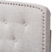 Baxton Studio Lucy Modern and Contemporary Greyish Beige Fabric Queen Size Headboard - BSOBBT6625-Greyish Beige-Queen HB-H1217-14