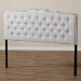 Baxton Studio Lucy Modern and Contemporary Greyish Beige Fabric Queen Size Headboard - BSOBBT6625-Greyish Beige-Queen HB-H1217-14