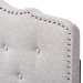 Baxton Studio Lucy Modern and Contemporary Greyish Beige Fabric Twin Size Headboard - BSOBBT6625-Greyish Beige-Twin HB-H1217-14
