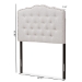 Baxton Studio Lucy Modern and Contemporary Greyish Beige Fabric Twin Size Headboard - BSOBBT6625-Greyish Beige-Twin HB-H1217-14