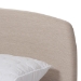 Baxton Studio Mia Mid-Century Light Beige Fabric Upholstered Full Size Platform Bed - BSOCF8814-Light Beige-Full