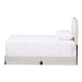 Baxton Studio Lexi Modern and Contemporary Light Beige Fabric Upholstered Full Size Bed - BSOCF8747-F-Light Beige-Full
