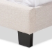 Baxton Studio Lexi Modern and Contemporary Light Beige Fabric Upholstered Full Size Bed - BSOCF8747-F-Light Beige-Full