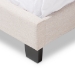 Baxton Studio Hampton Modern and Contemporary Light Beige Fabric Upholstered King Size Bed - BSOCF8747-H-Light Beige-King