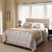 Baxton Studio Hampton Modern and Contemporary Light Beige Fabric Upholstered King Size Bed - BSOCF8747-H-Light Beige-King
