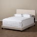 Baxton Studio Hampton Modern and Contemporary Light Beige Fabric Upholstered King Size Bed - BSOCF8747-H-Light Beige-King