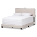 Baxton Studio Hampton Modern and Contemporary Light Beige Fabric Upholstered King Size Bed - BSOCF8747-H-Light Beige-King