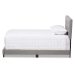 Baxton Studio Cassandra Modern and Contemporary Light Grey Fabric Upholstered Queen Size Bed - BSOCF8747-I-Light Grey-Queen