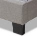 Baxton Studio Cassandra Modern and Contemporary Light Grey Fabric Upholstered Queen Size Bed - BSOCF8747-I-Light Grey-Queen