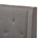 Baxton Studio Adelaide Retro Modern Light Grey Fabric Upholstered King Size Platform Bed - BSOCF8862-Light Grey-King