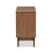 Baxton Studio Hildon Mid-Century Modern White and Walnut Wood 3-Drawer Storage Chest - BSOHildon 3DW-Walnut/White-Chest