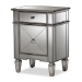 Baxton Studio Claudia Hollywood Regency Glamour Style Mirrored End Table