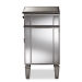 Baxton Studio Claudia Hollywood Regency Glamour Style Mirrored End Table - BSORS2403