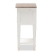 Baxton Studio Dauphine Provincial Style Weathered Oak and White Wash Distressed Finish Wood Nightstand - BSOCHR20VM/M B-C