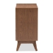 Baxton Studio Calypso Mid-Century Modern White and Walnut Wood 3-Drawer Storage Chest - BSOCalypso-Walnut/White-3DW-Chest