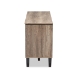 Baxton Studio Cardiff Modern and Contemporary Light Brown Wood 55-Inch TV Stand - BSOW-1512