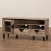 Baxton Studio Cardiff Modern and Contemporary Light Brown Wood 55-Inch TV Stand - BSOW-1512