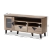 Baxton Studio Cardiff Modern and Contemporary Light Brown Wood 55-Inch TV Stand - BSOW-1512