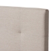 Baxton Studio Brookfield Modern and Contemporary Beige Fabric Twin Size Bed - BSOCF8747B-Beige-Twin