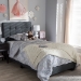 Baxton Studio Brookfield Modern and Contemporary Charcoal Grey Fabric Twin Size Bed - BSOCF8747B-Charcoal-Twin